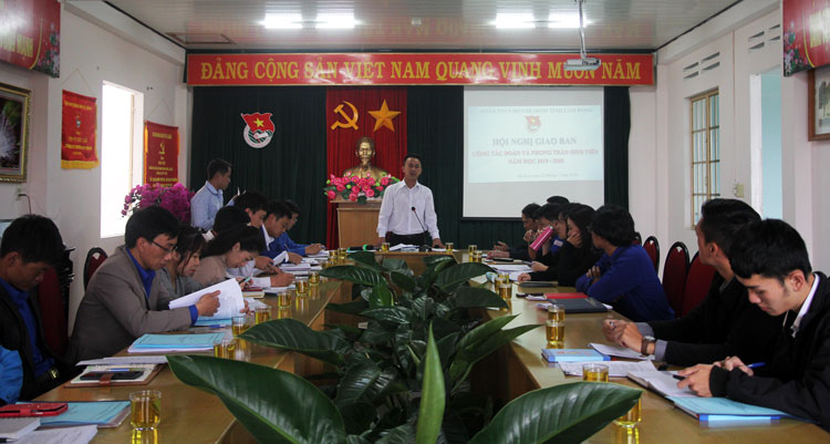 Giao ban công tác đoàn và phong trào sinh viên năm 2019-2020