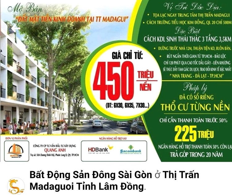 Nhiều trang cá nhân trên mạng xã hội đăng tải các thông tin sai sự thật về đất nền tại thị trấn Mađaguôi (huyện Đạ Huoai)