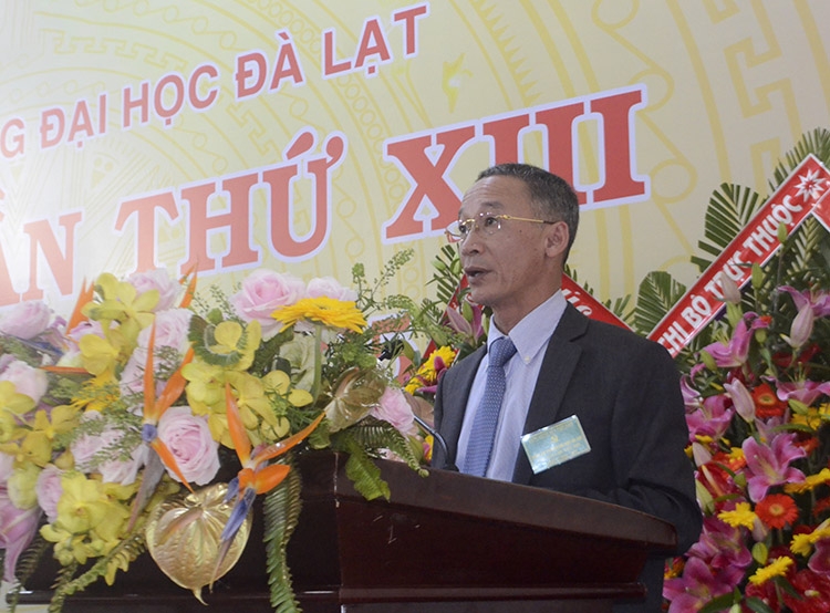 Đồng chí Trần Văn Hiệp – Phó Bí thư Tỉnh ủy Lâm Đồng phát biểu chỉ đạo Đại hội