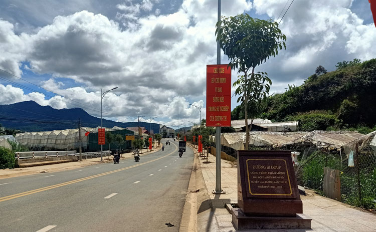 Công trình đường Bidoup vừa hoàn thành và đưa vào sử dụng