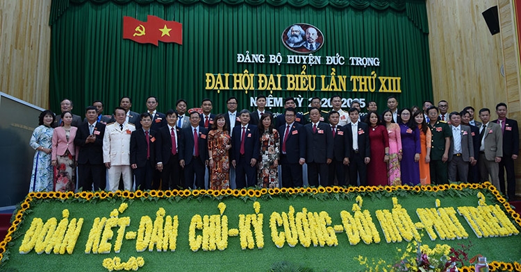 Bế mạc Đại hội Đại biểu Đảng bộ huyện Đức Trọng lần thứ XIII, nhiệm kỳ 2020-2025