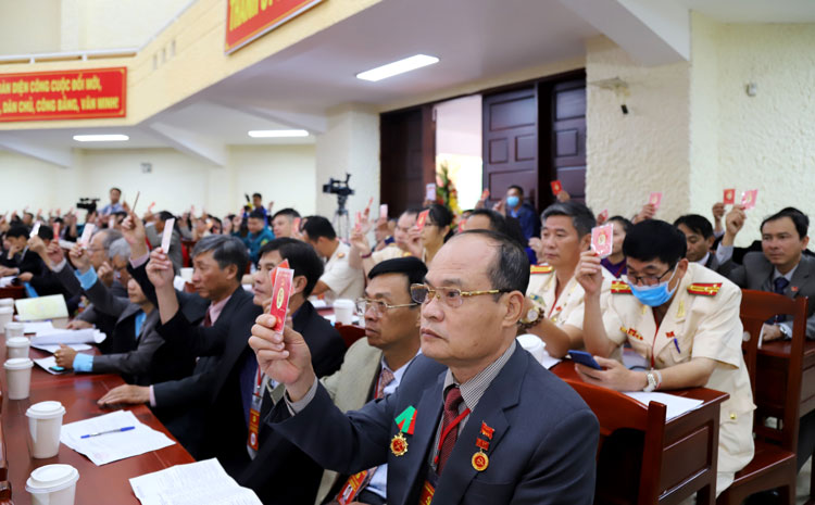 Đại hội biểu quyết Đề án nhân sự Đoàn đại biểu dự Đại hội cấp trên