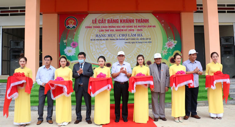 Lâm Hà khánh thành chợ tại Dự án khu đô thị mới - Trung tâm thương mại