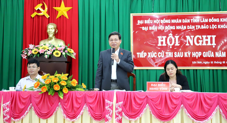 Cử tri quan tâm đến công tác quy hoạch, trật tự xây dựng trên địa bàn Bảo Lộc