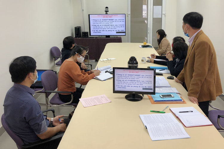 Tập huấn trực tuyến công tác coi thi, thanh tra kỳ thi tốt nghiệp THPT năm 2020