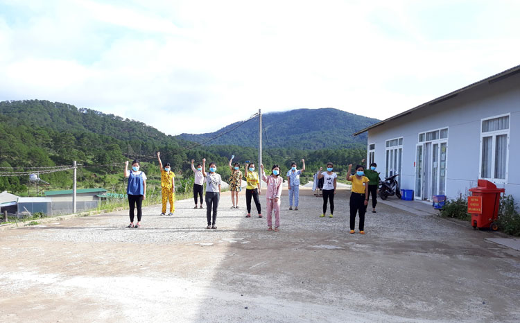 Bên trong khu cách ly tập trung tại Công ty Hokkaido