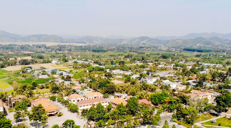 Trung tâm huyện Cát Tiên. Ảnh: Khánh Phúc