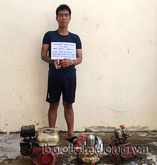 Khởi tố, bắt tạm giam đối tượng trộm máy bơm nước