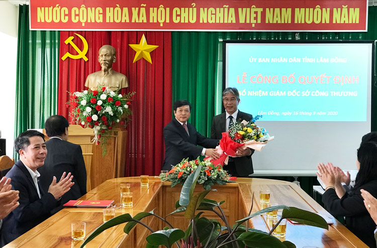Bổ nhiệm ông Hoàng Trọng Hiền làm Giám đốc Sở Công thương Lâm Đồng