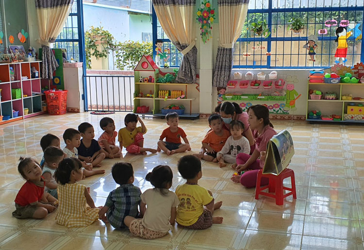 Kiểm soát dịch tay chân miệng tại Cát Tiên, cho trẻ 2 lớp mầm non  nghỉ học 10 ngày