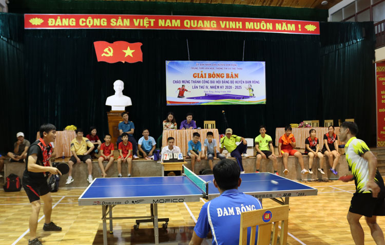Đam Rông tổ chức Giải Bóng bàn năm 2020