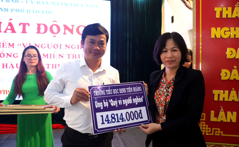 TP Bảo Lộc phát động ủng hộ Quỹ Vì người nghèo năm 2020