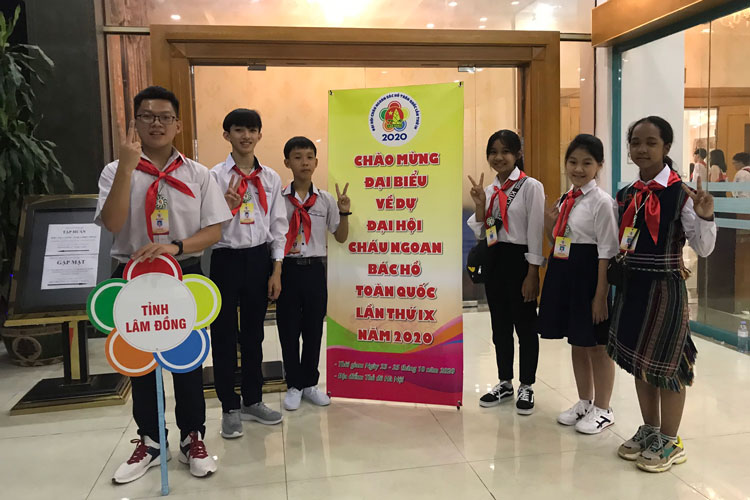 6 học sinh Lâm Đồng dự Đại hội cháu ngoan Bác Hồ toàn quốc