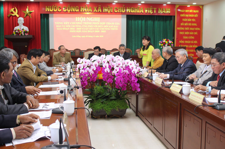 Tổng kết chương trình phối hợp bảo vệ môi trường và ứng phó với biến đổi khí hậu