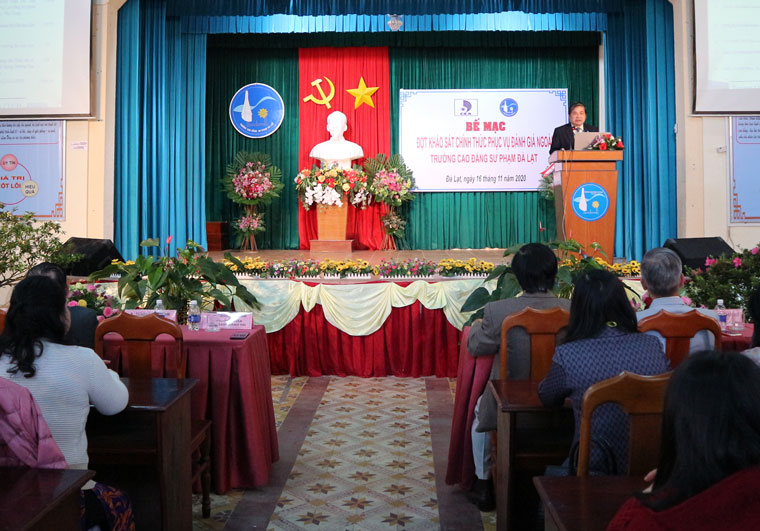 Trường Cao đẳng Sư phạm Đà Lạt khảo sát chính thức phục vụ đánh giá ngoài