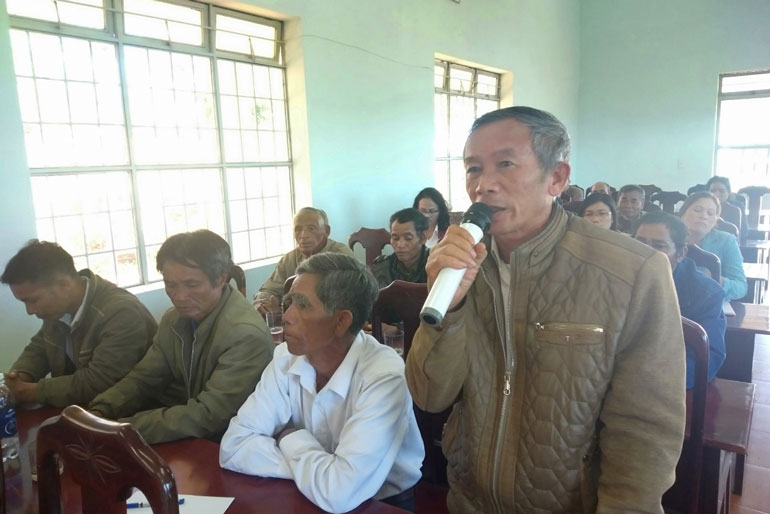 Đoàn đại biểu Hội đồng nhân dân tỉnh và huyện Đức Trọng tiếp xúc cử tri