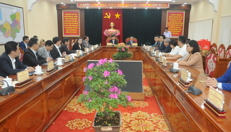 Lãnh đạo tỉnh Lâm Đồng làm việc với SABECO