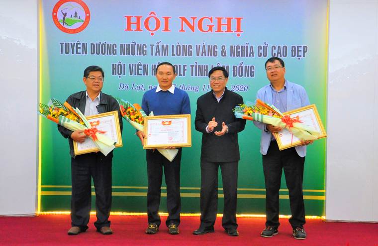 Hội Golf Lâm Đồng tuyên dương những tấm lòng vàng