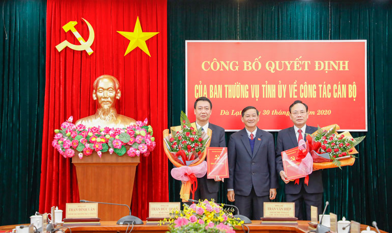 Bổ nhiệm Trưởng ban Nội chính và Chánh Văn phòng Tỉnh uỷ Lâm Đồng