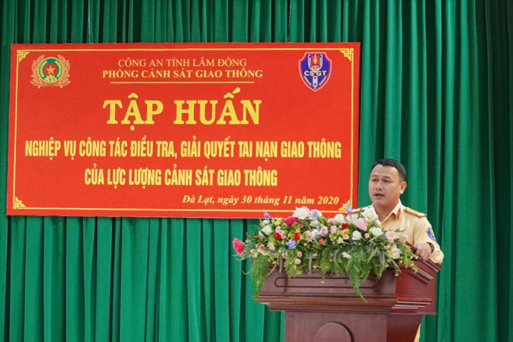Tập huấn nghiệp vụ công tác điều tra, giải quyết tai nạn giao thông