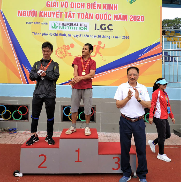 Lâm Đồng giành 2 Huy chương Vàng tại Giải Vô địch Điền kinh Người khuyết tật toàn quốc năm 2020