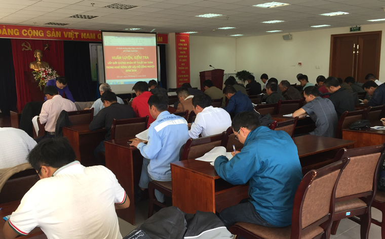 Huấn luyện, kiểm tra, cấp giấy chứng nhận huấn luyện kỹ thuật an toàn Vật liệu nổ công nghiệp năm 2020