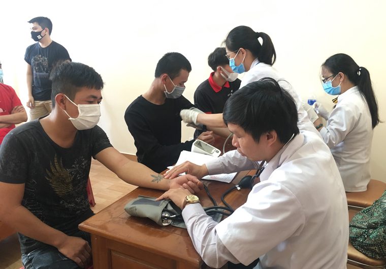 Đức Trọng tổ chức khám tuyển nghĩa vụ quân sự năm 2021