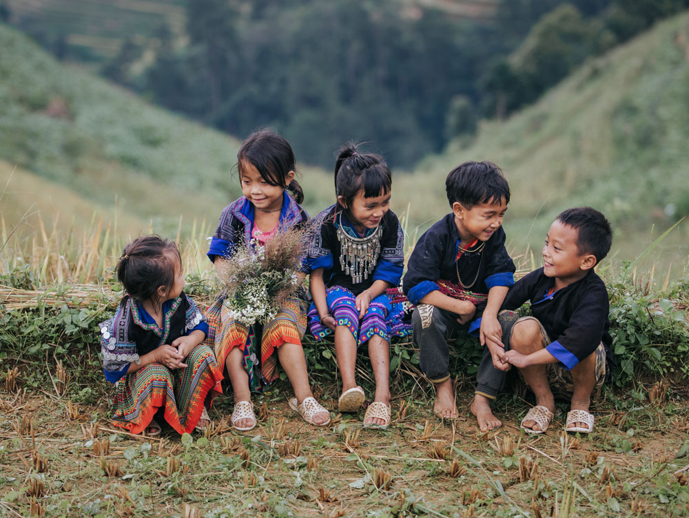 Trẻ em vùng cao. Ảnh: Trần Ngọc Anh