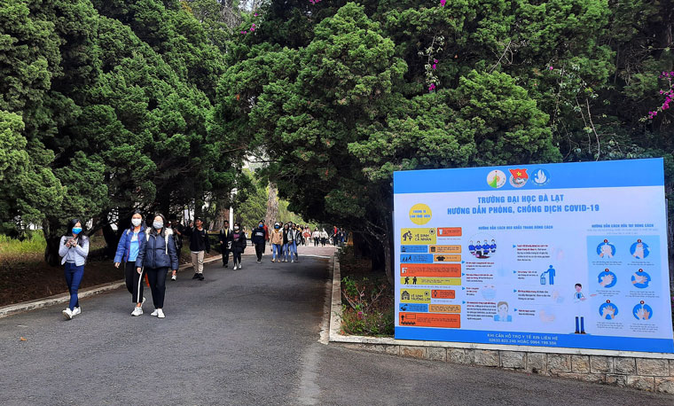 Trường Đại học Đà Lạt tạm hoãn các đoàn thực tập để phòng chống dịch Covid-19