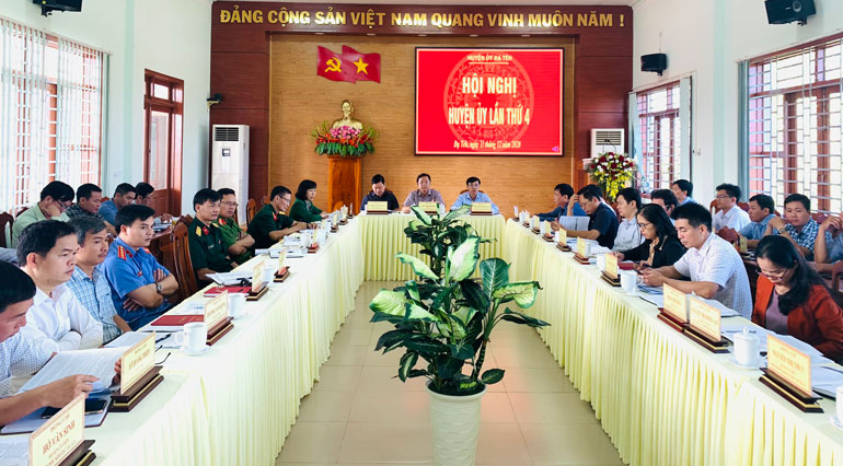 Hội nghị Ban Chấp hành Đảng bộ huyện Đạ Tẻh lần thứ 4