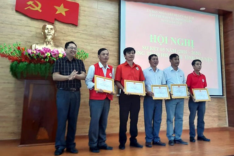 5 năm, tiếp nhận gần 3.500 đơn vị máu tình nguyện