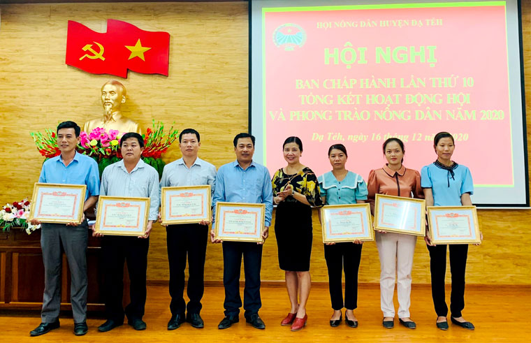 Hội Nông dân huyện Đạ Tẻh, một năm với nhiều kết quả nổi bật
