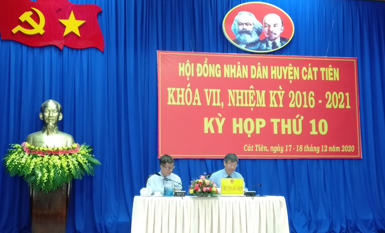 HĐND huyện Cát Tiên khóa VII tổ chức kỳ họp thứ 10