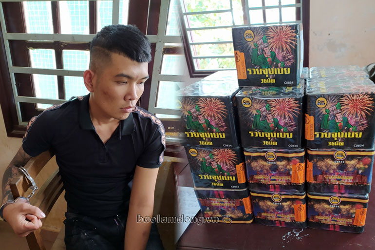 Bắt đối tượng vận chuyển 19 hộp pháo lậu