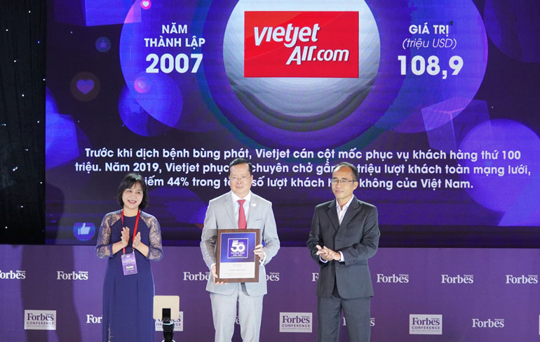 Vietjet, Viettel, Vinamilk... vào top 50 Thương hiệu dẫn đầu 2020 do Forbes bình chọn