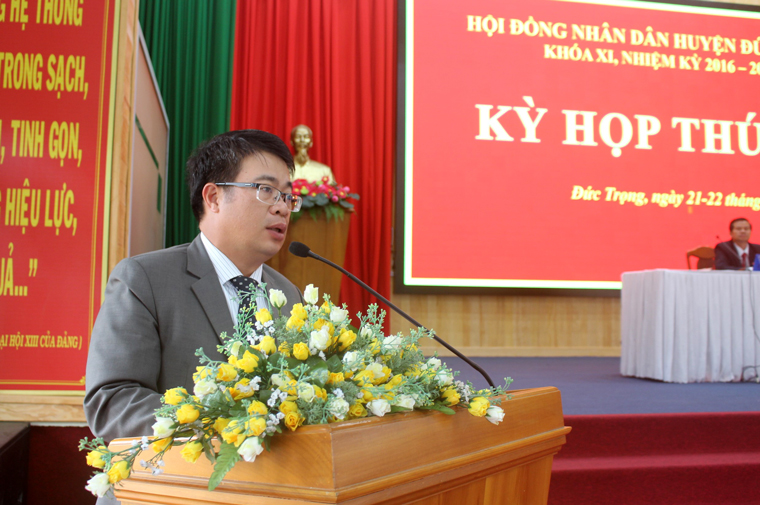 HĐND huyện Đức Trọng khóa XI khai mạc kỳ họp thường lệ cuối năm