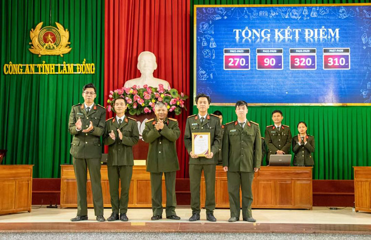 Trao giải thưởng cho các đội thi
