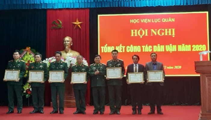 Học viện Lục quân tổng kết công tác dân vận năm 2020