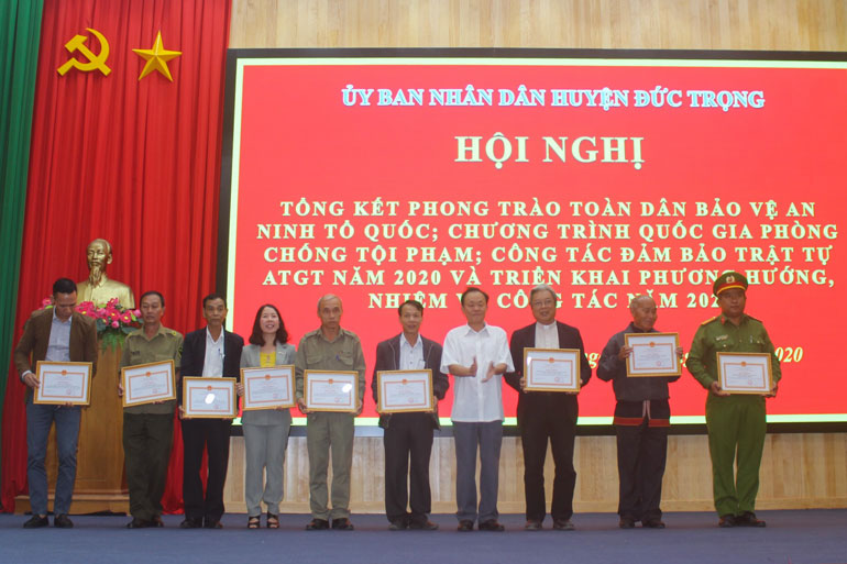 Đức Trọng tổng kết phong trào toàn dân bảo vệ an ninh Tổ quốc 2020