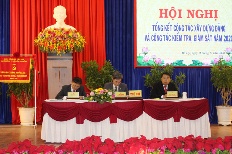 Thành ủy Đà Lạt: Tổng kết công tác xây dựng Đảng và công tác kiểm tra, giám sát năm 2020
