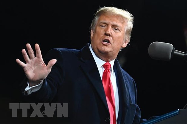 Tổng thống Mỹ Donald Trump phát biểu tại Valdosta, Georgia, ngày 5/12/2020