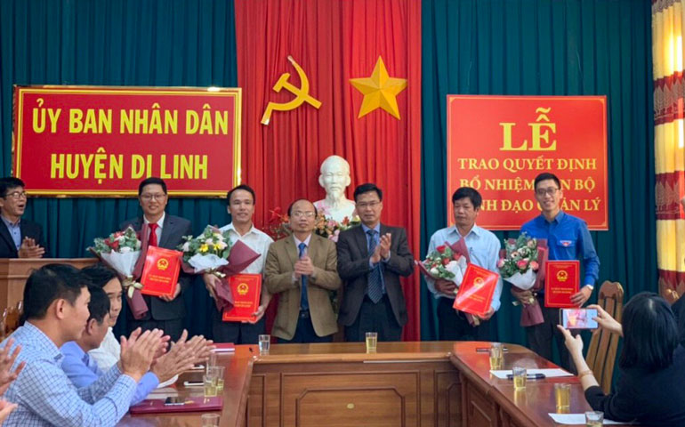 Di Linh: Công bố Quyết định bổ nhiệm, điều động cán bộ
