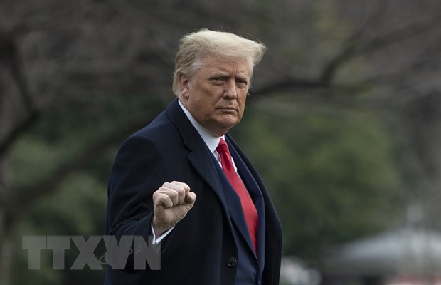 Tổng thống Mỹ Donald Trump tại Washington, DC ngày 12/12/2020