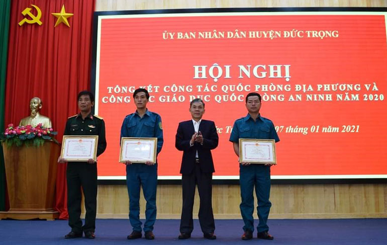 Đức Trọng triển khai công tác quốc phòng địa phương và công tác giáo dục quốc phòng an ninh năm 2021