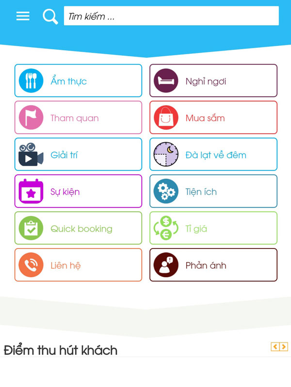 Ứng dụng trực tuyến du lịch.