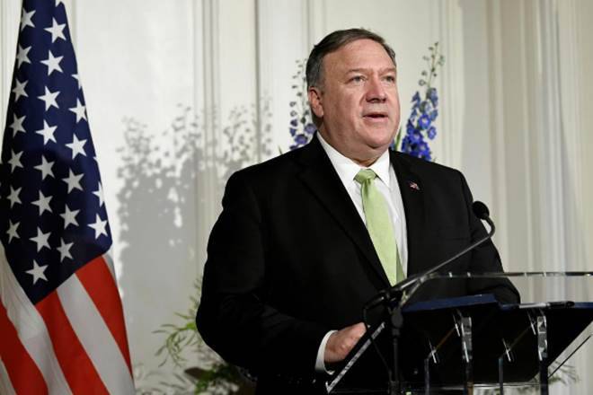 Ngoại trưởng Mỹ Michael Pompeo thời cựu Tổng thống Donald Trump.