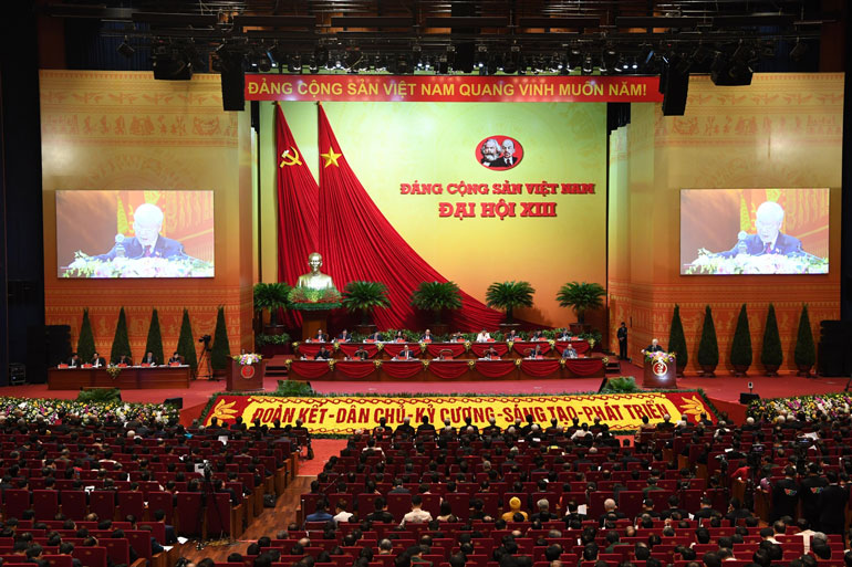 Quang cảnh phiên khai mạc đại hội