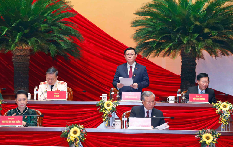 Kết thúc phần thảo luận, chiều nay Đại hội làm việc về công tác nhân sự