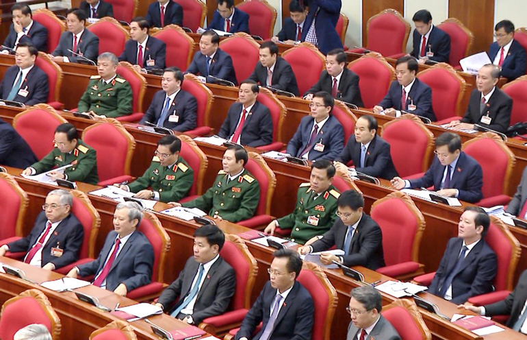 Các đại biểu tham dự Hội nghị lần thứ nhất Ban Chấp hành Trung ương khóa XIII