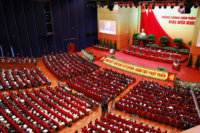 Quang cảnh phiên bế mạc Đại hội